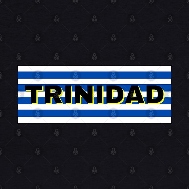 Trinidad City in Uruguay Flag Stripes by aybe7elf